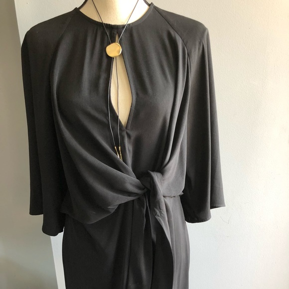 topshop knot front mini dress